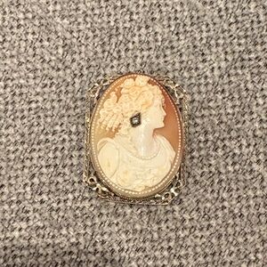 Antique Edwardian Era Cameo Brooch